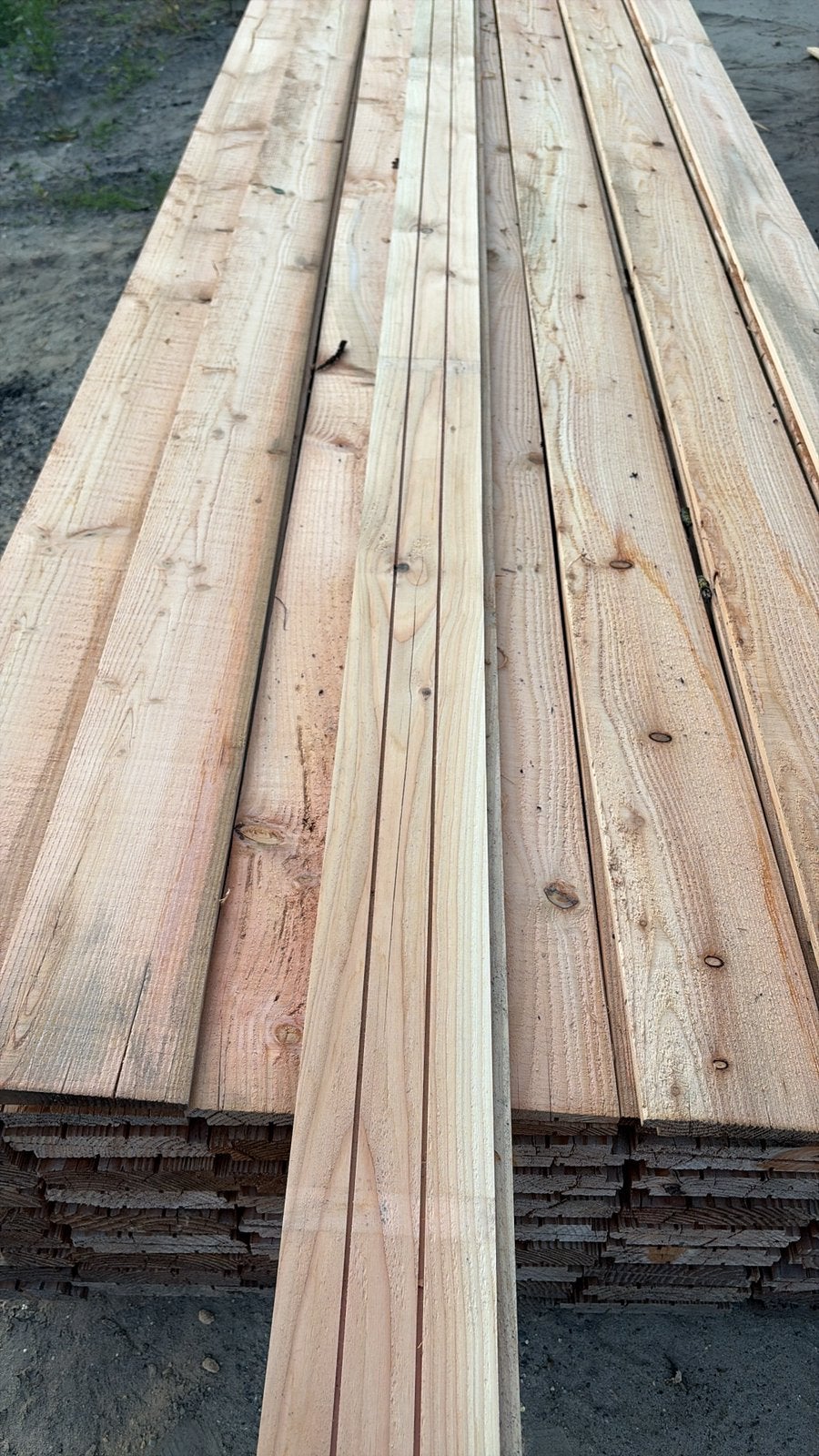 Douglas zweeds rabat, Tuin en Terras, Ophalen, Zo goed als nieuw, 250 cm of meer, Planken
