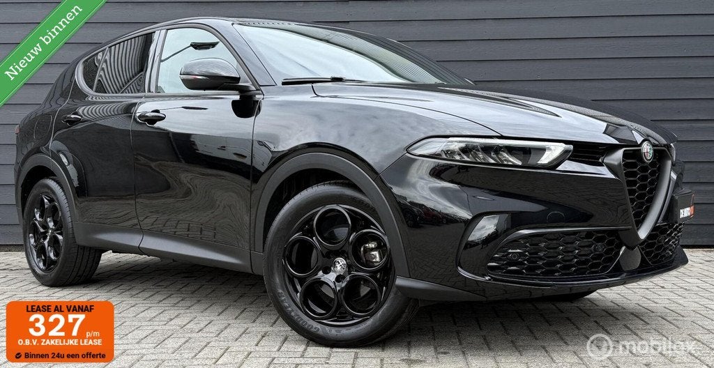 Alfa Romeo Tonale 1.5T Hybrid Sprint Black Edition/Carplay/1, Gebruikt, 4 cilinders, Met garantie (alle), Zwart