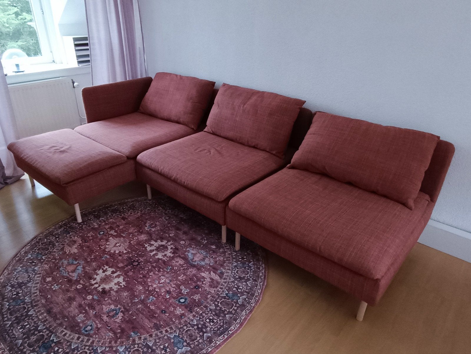 Ikea Söderhamn bank met Bemz hoezen, Ophalen, 250 tot 300 cm, Gebruikt, Driepersoons