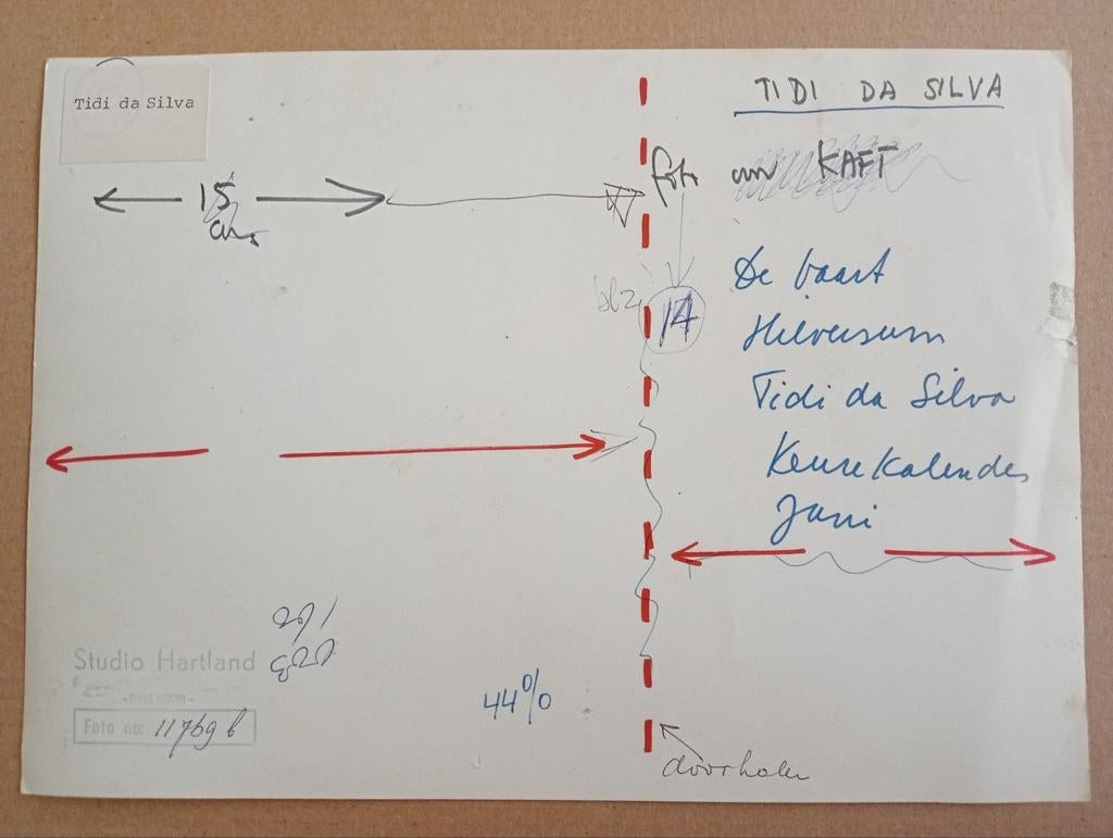 Paul Hartland foto Tidi da Silva jaren 70-80, Antiek en Kunst, Ophalen of Verzenden