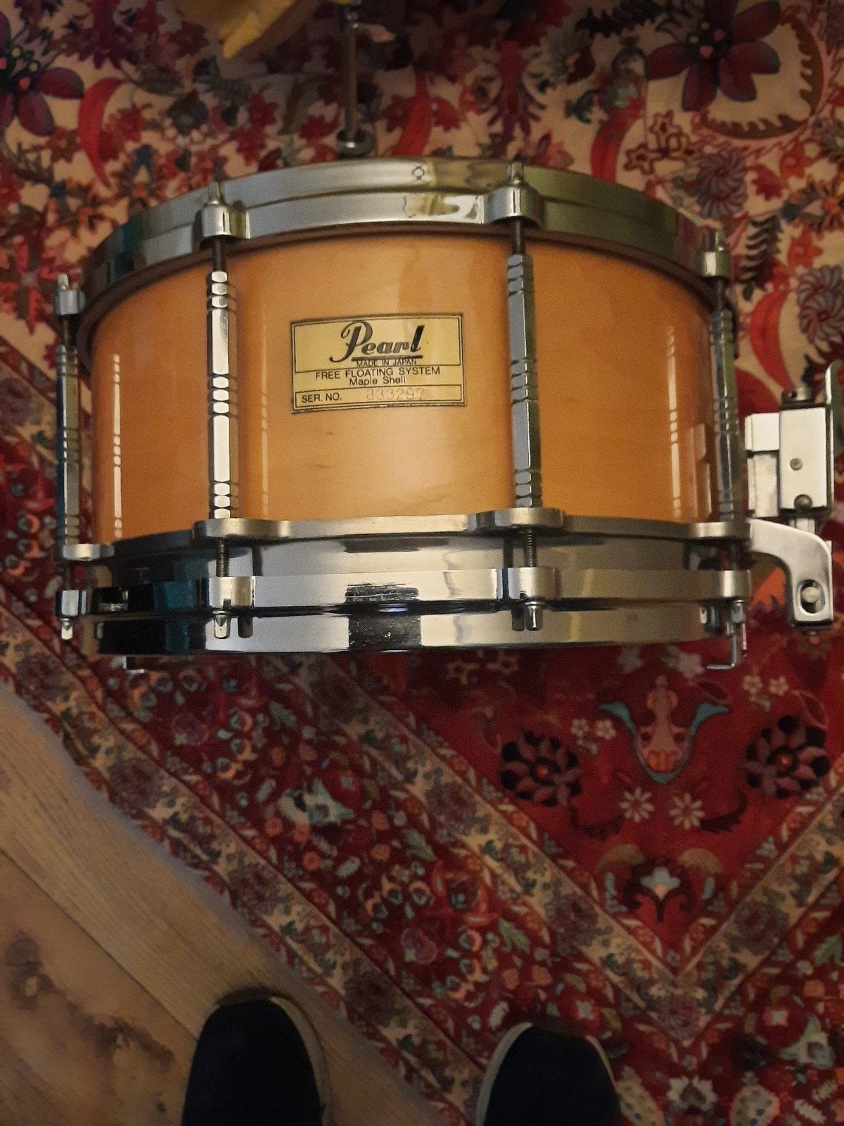 Pearl free floating maple 14x6.5...Rogers big R met brug, Ophalen of Verzenden, Pearl