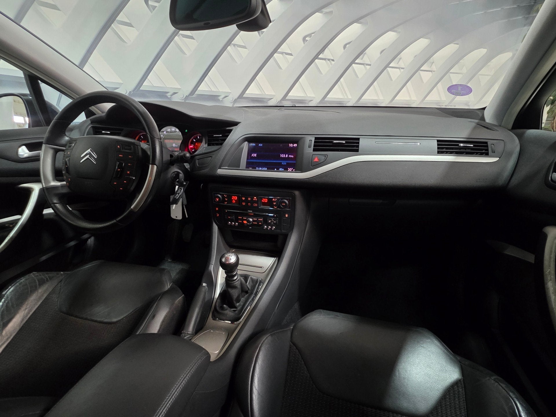 Citroen C5 Tourer 1.6 THP Business half leer, Voorwielaandrijving, Euro 5, Gebruikt, Leder en Stof