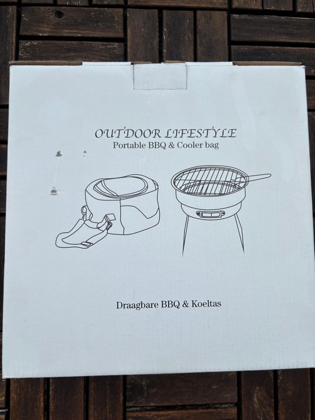 🍗Draagbare BBQ en koeltas - NIEUW in doos, Tuin en Terras, Houtskoolbarbecues, Ophalen of Verzenden, Nieuw