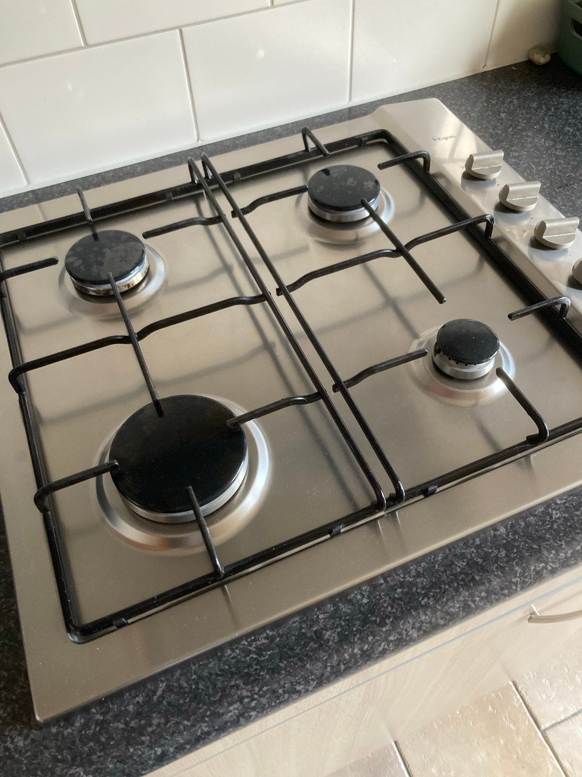 Pelgrim Gaskookplaat RVS 4 Pitten Inbouw, Ophalen, Gebruikt, Minder dan 85 cm, 4 kookzones