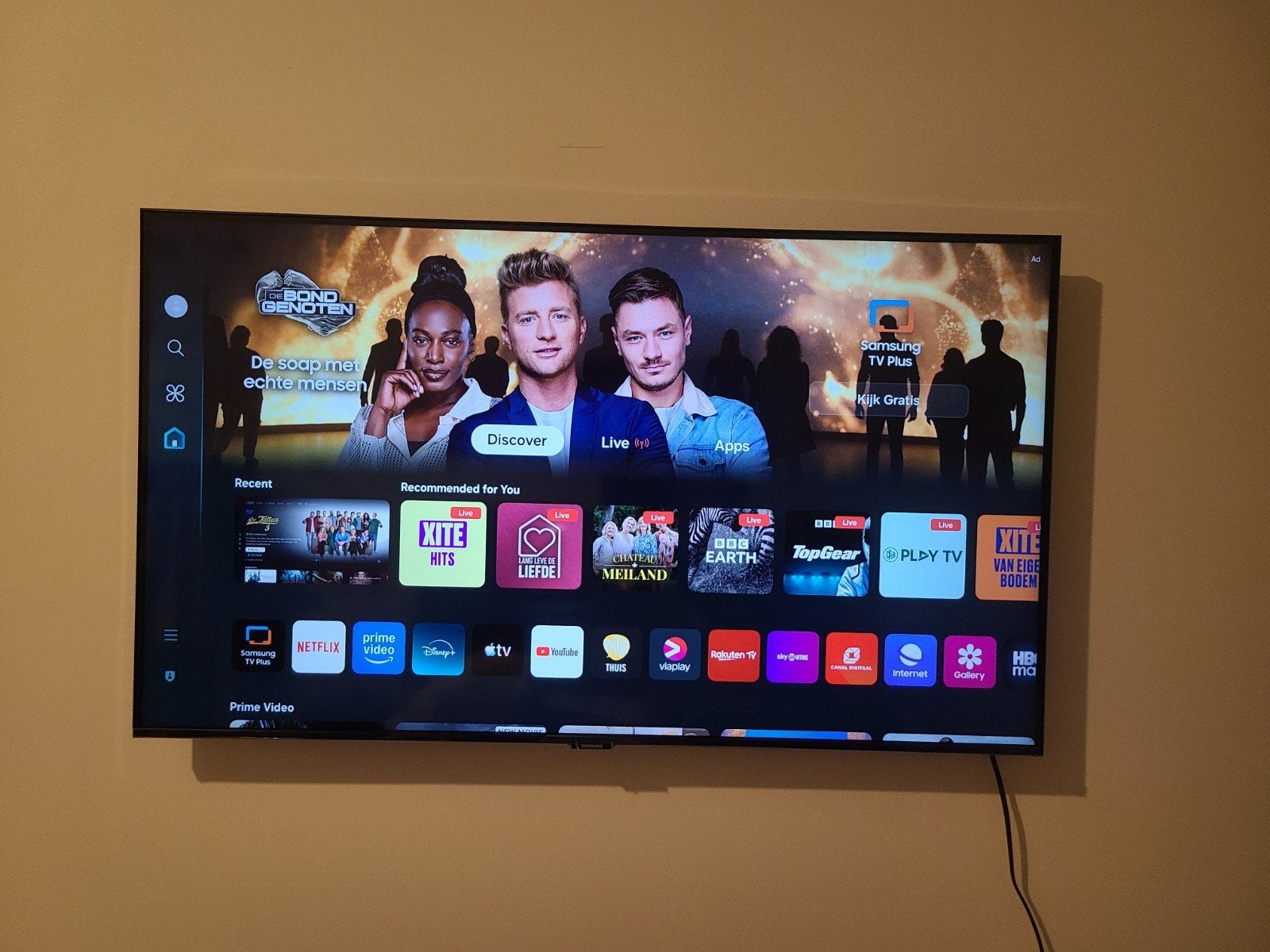 Zo goed als nieuwe Samsung CU 7100 UHD 43 inch TV, Ophalen of Verzenden