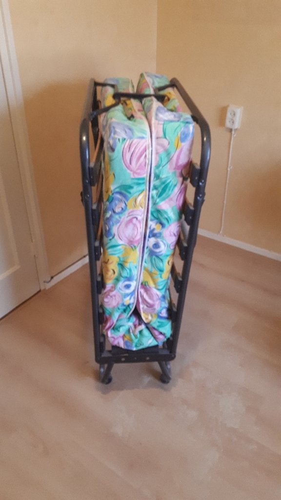 Zgan Opklapbed afmetingen 80x190 cm Met houten lattenbodem, Ophalen, Overige materialen, Eenpersoons, 190 cm of minder