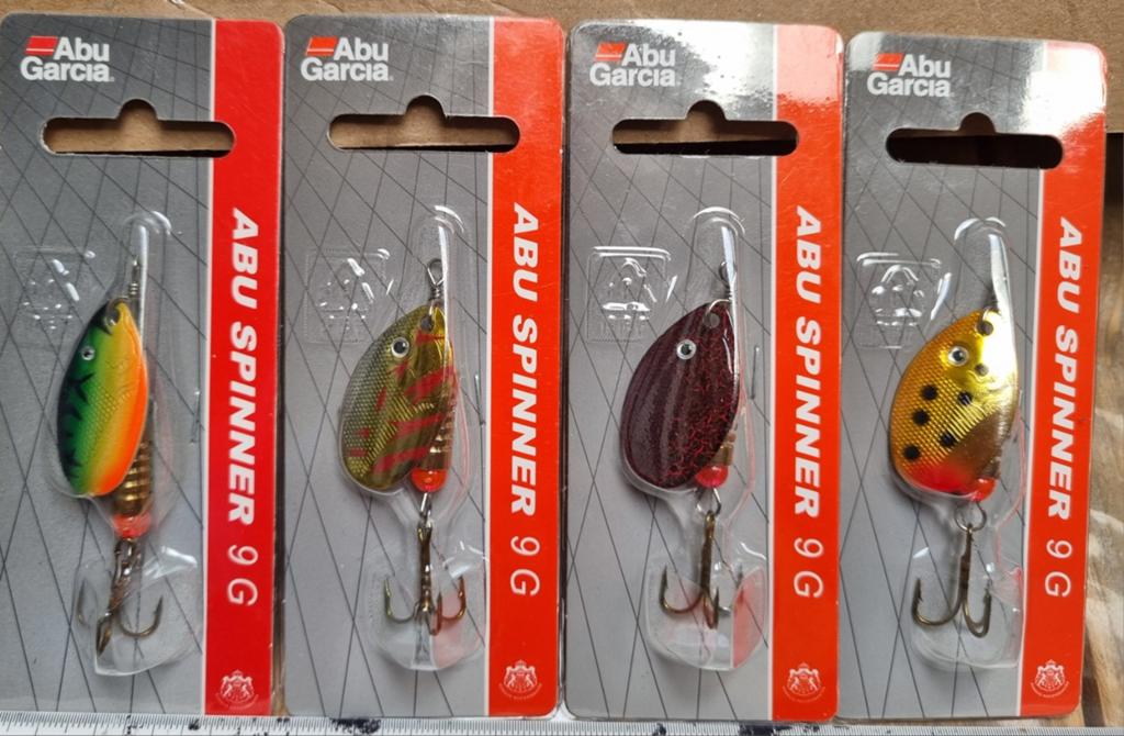 B. Set 4 x ABU Spinners 9 g NIEUW Kunstaas, Watersport en Boten, Verzenden, Nieuw, Overige typen