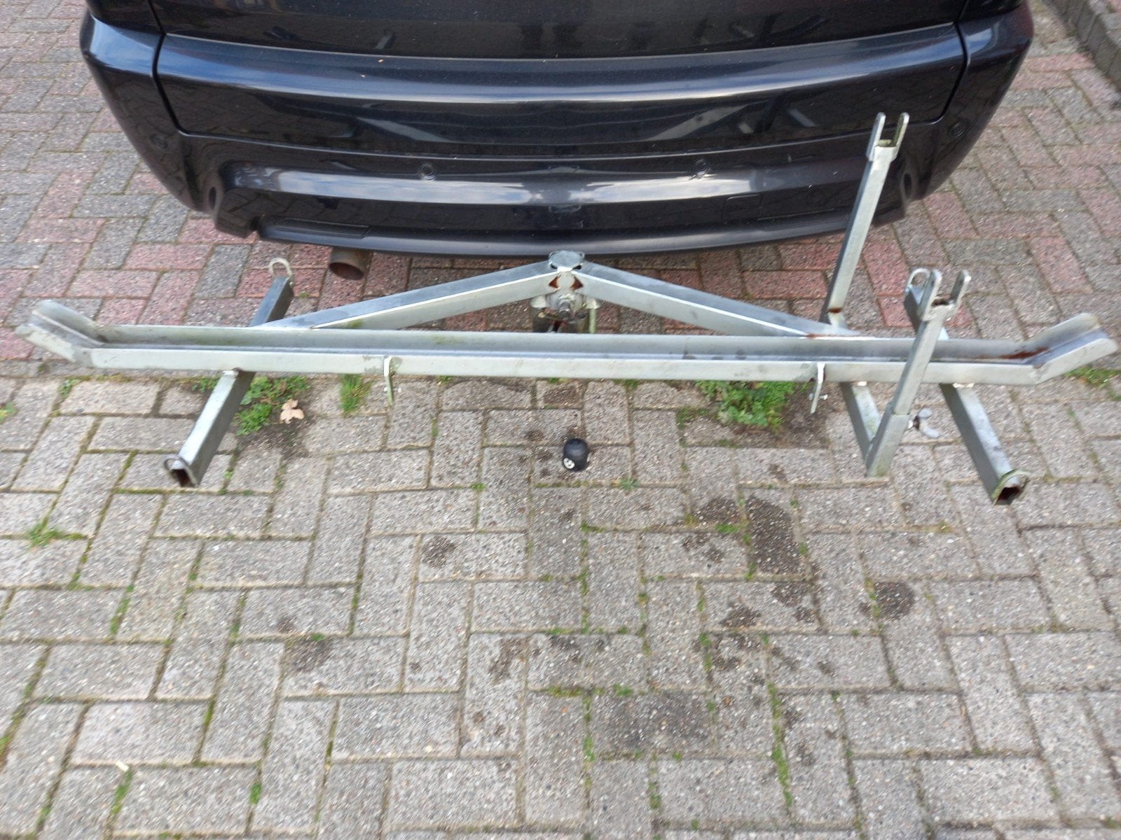 Stevige trekhaakdrager voor bromfiets, Ophalen, Gebruikt, Brede banden, 1 fiets
