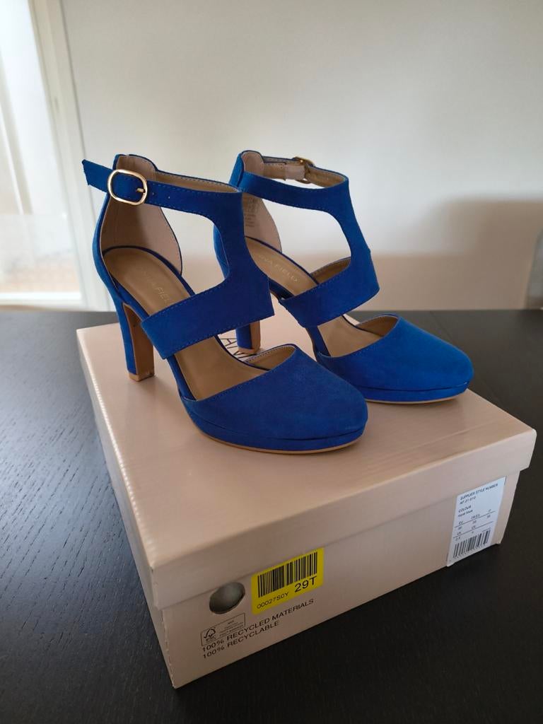 Anna Field hoge hakken - Royal Blue maat 35, Kleding | Dames, Schoenen, Anna Field, Blauw, Ophalen of Verzenden, Zo goed als nieuw