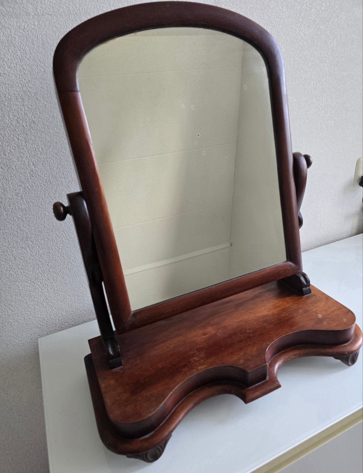 Antieke victoriaanse kaptafelspiegel, Ophalen, Overige vormen, 50 tot 100 cm, Minder dan 100 cm