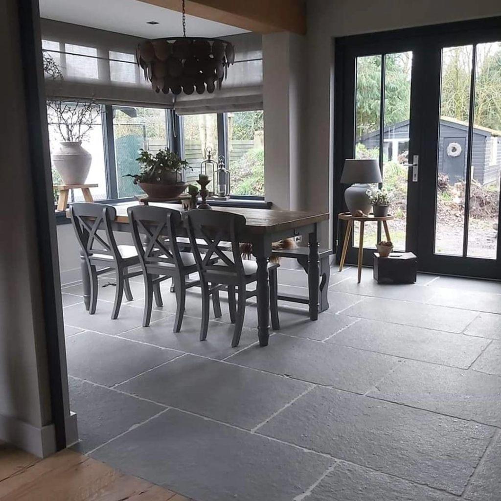 BOURGONDISCHE DALLEN, KALKSTEEN CATHEDRAAL GRIJS SALE!, Ophalen, Nieuw, 75 m² of meer, Grijs