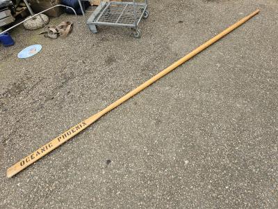 Roeiriem hout 390 cm, Watersport en Boten, Bootonderdelen, Niet ingevuld, Gebruikt, Niet ingevuld, Niet ingevuld