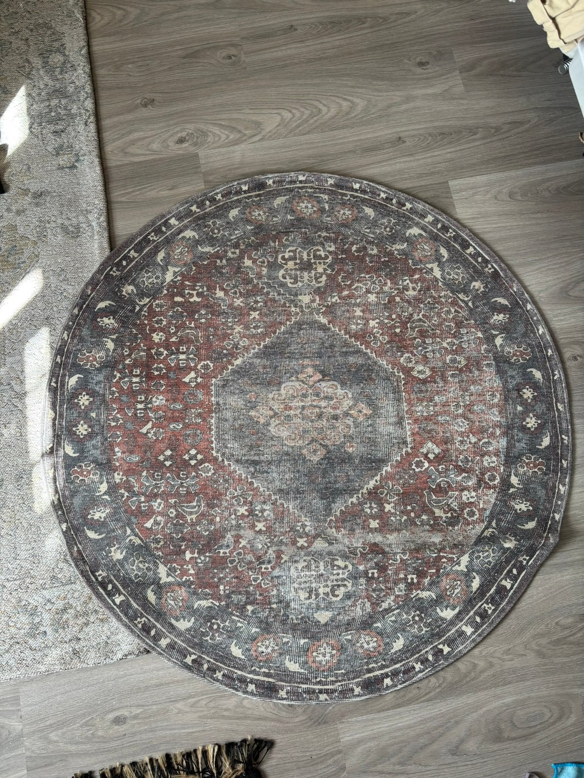 Vloerkleed, Ophalen, Gebruikt, 50 tot 100 cm, Rond