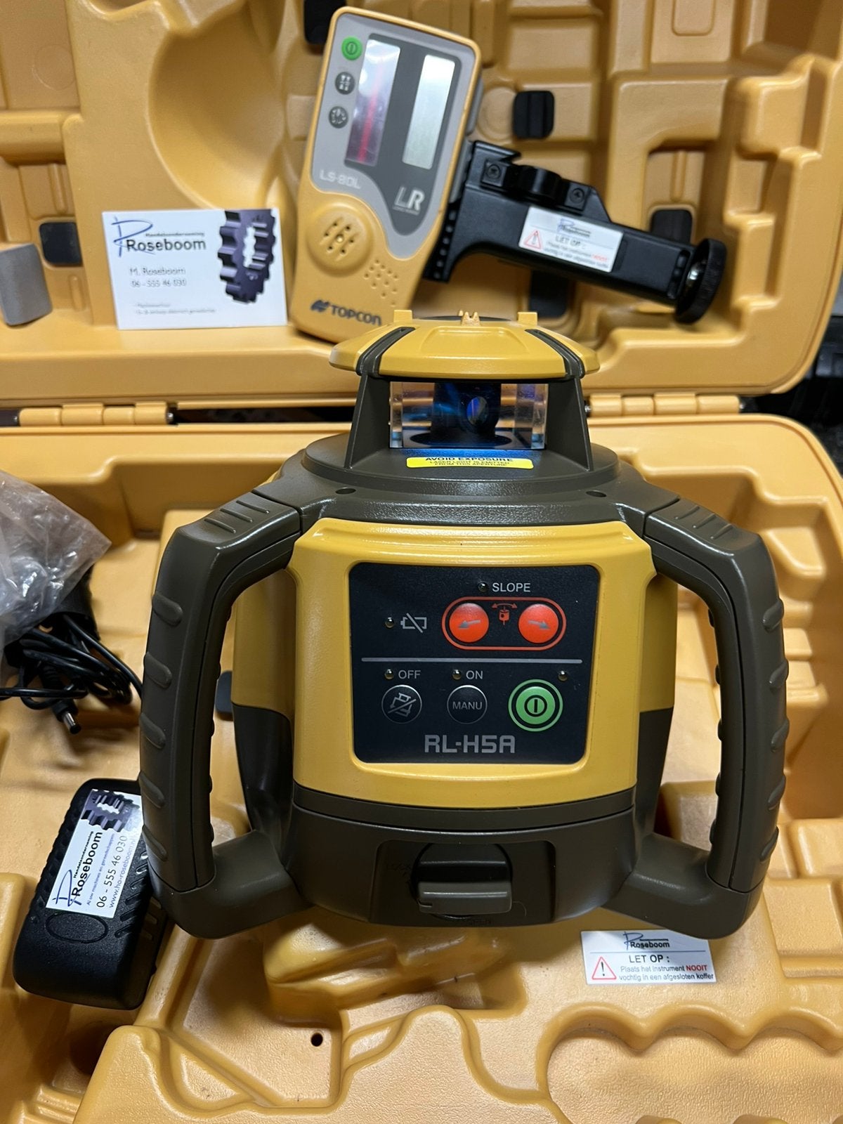 Topcon Roterende laser werkt zoals het hoort type RL-H5A, Ophalen, Www.topcon.com, Zo goed als nieuw, Topcon
