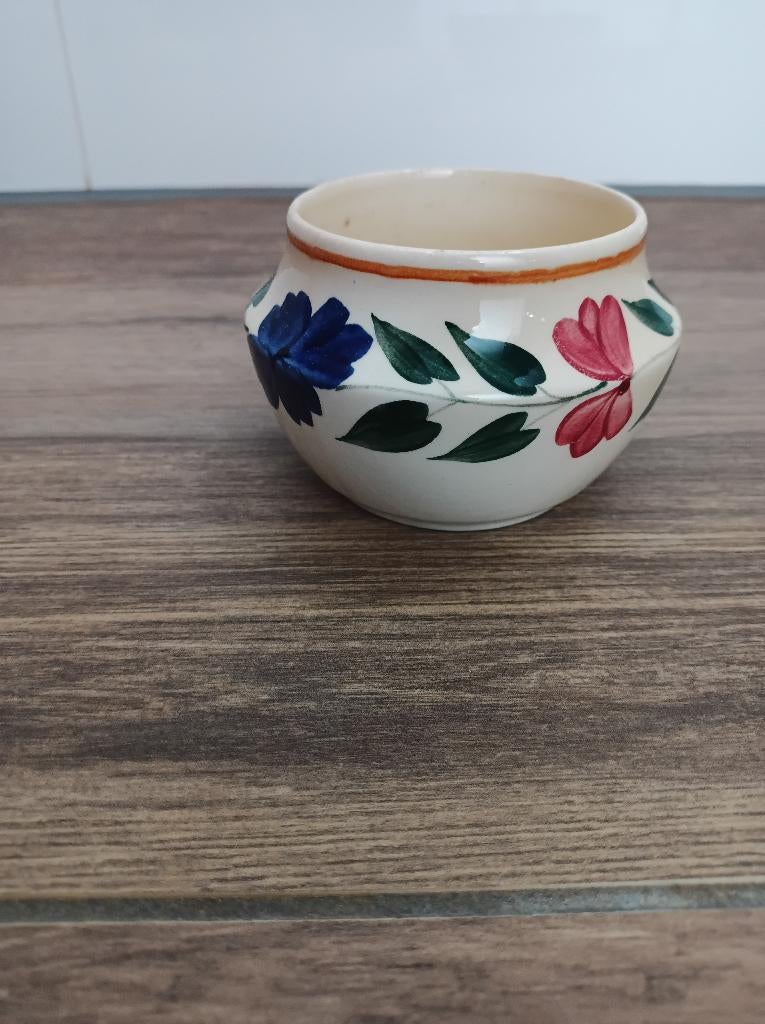 Boerenbont vaasje/potje Maestricht, Huis en Inrichting, Overige typen, Ophalen of Verzenden, Zo goed als nieuw, Aardewerk
