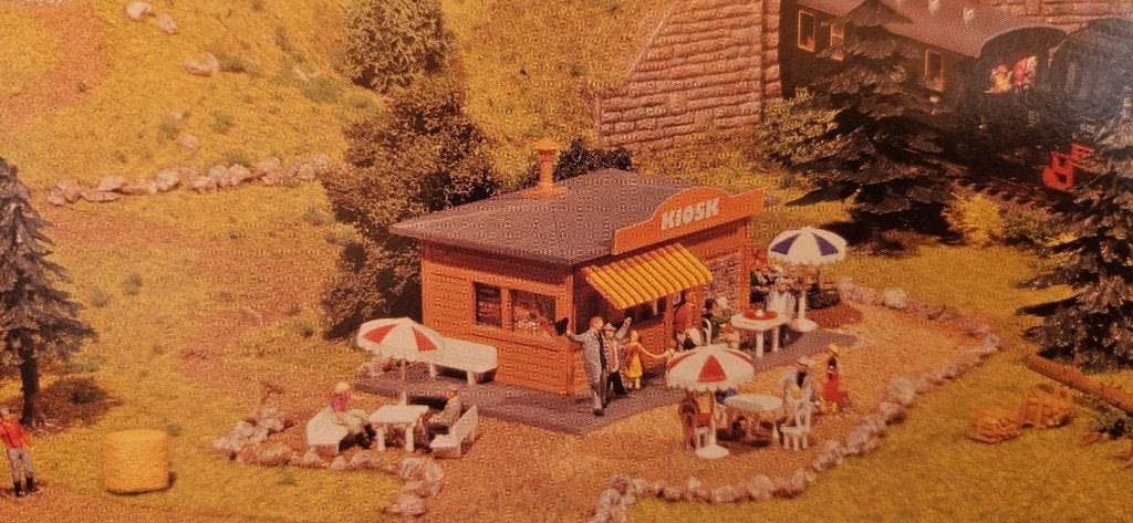 Faller: Kiosk NIEUW, Hobby en Vrije tijd, Modeltreinen | H0, Overige merken, Gelijkstroom of Wisselstroom, Brug, Tunnel of Gebouw