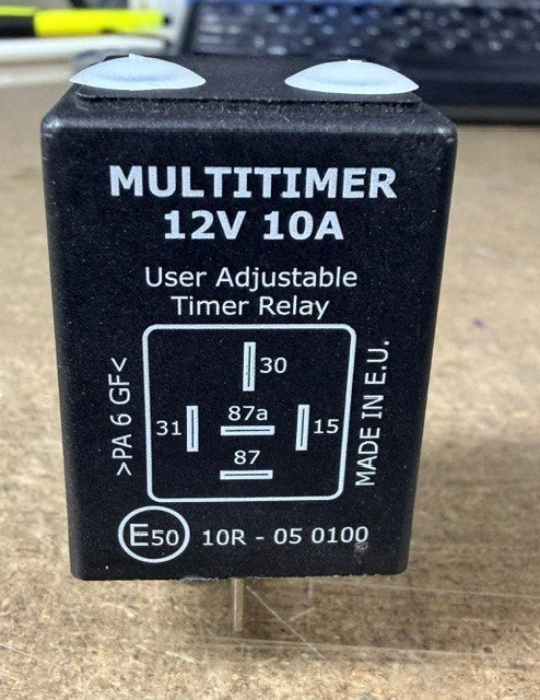 Multitimer Relais 12V-10A 0.5 sec.-6 uren (100 stuks), Ophalen of Verzenden