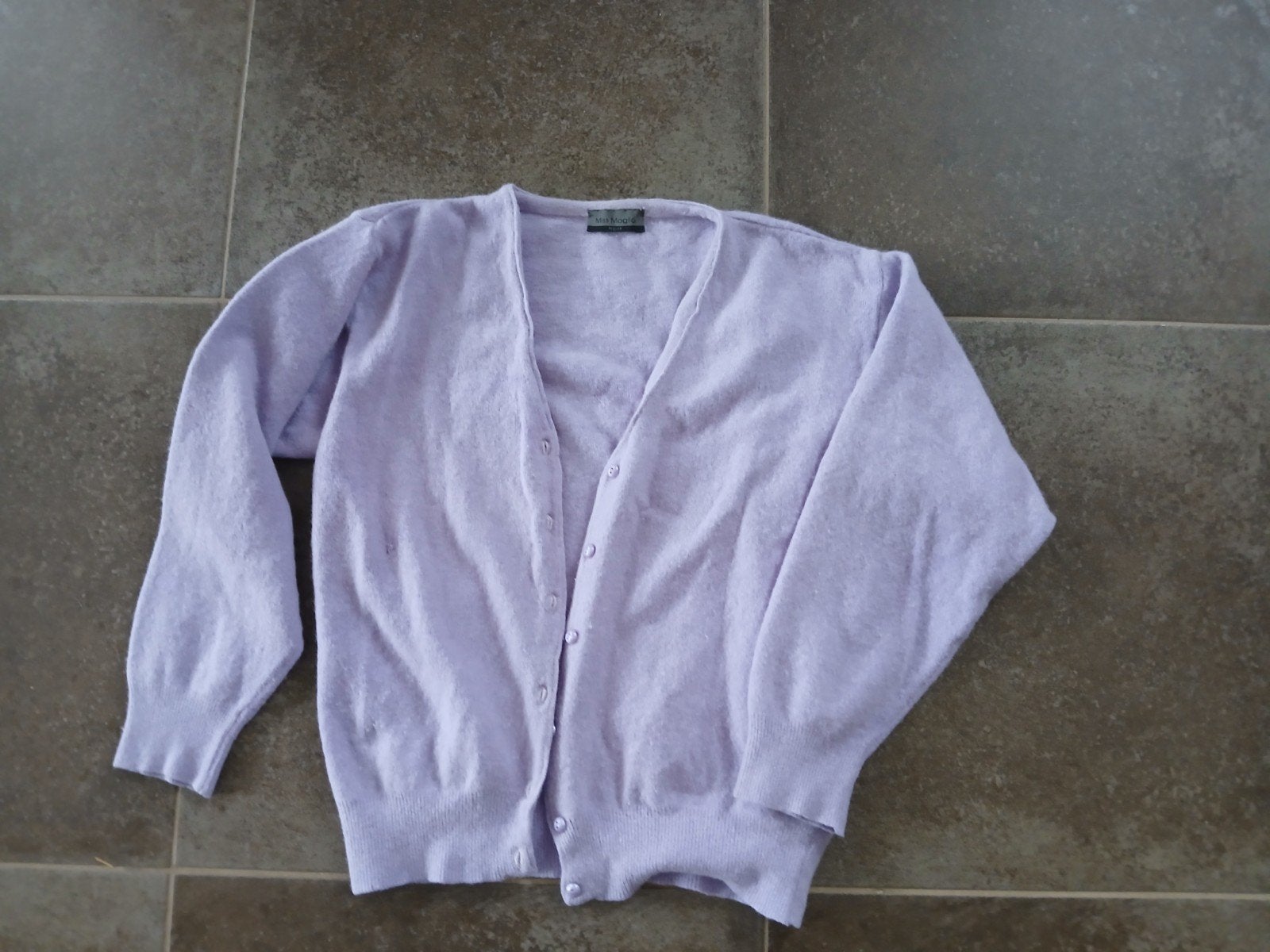 Prachtig zacht lila vest van Miss Maglia., Kleding | Dames, Truien en Vesten, Ophalen, Zo goed als nieuw, Paars