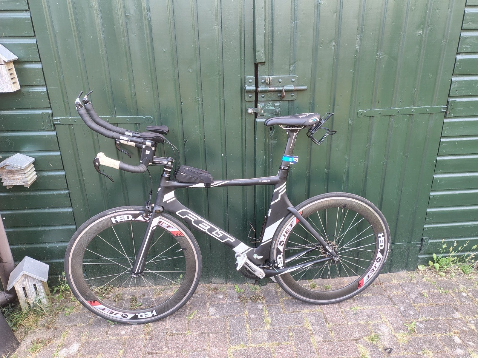 Felt B16 Triathlonfiets met Hed Jet Aero Wielen - Ultegra, Gebruikt, Carbon, 10 tot 15 versnellingen, Overige maten