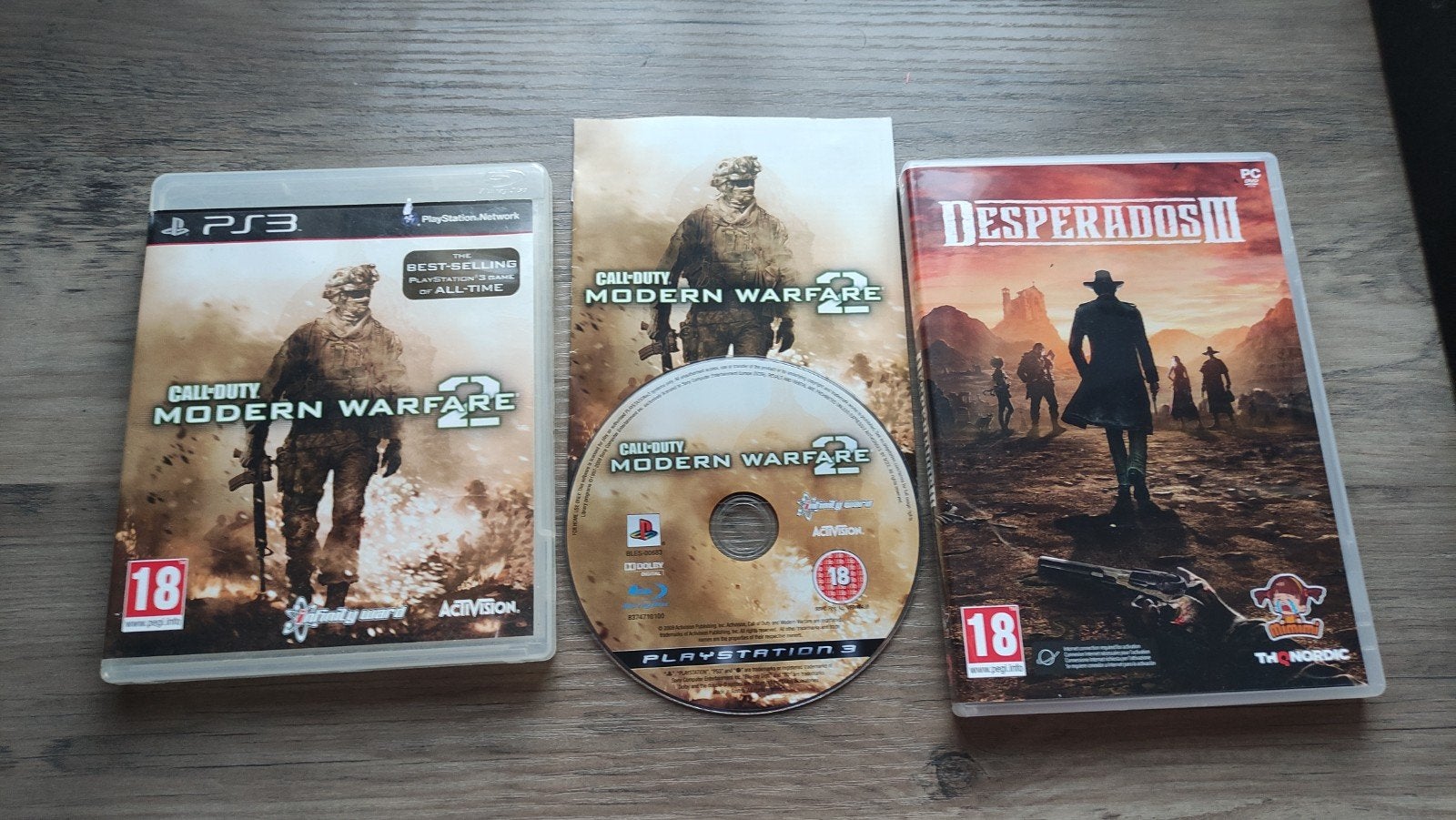 Call of Duty Modern warfare 2 ps3 en gratis desperados 3 pc, 3 spelers of meer, Ophalen of Verzenden, Zo goed als nieuw, Vanaf 3 jaar