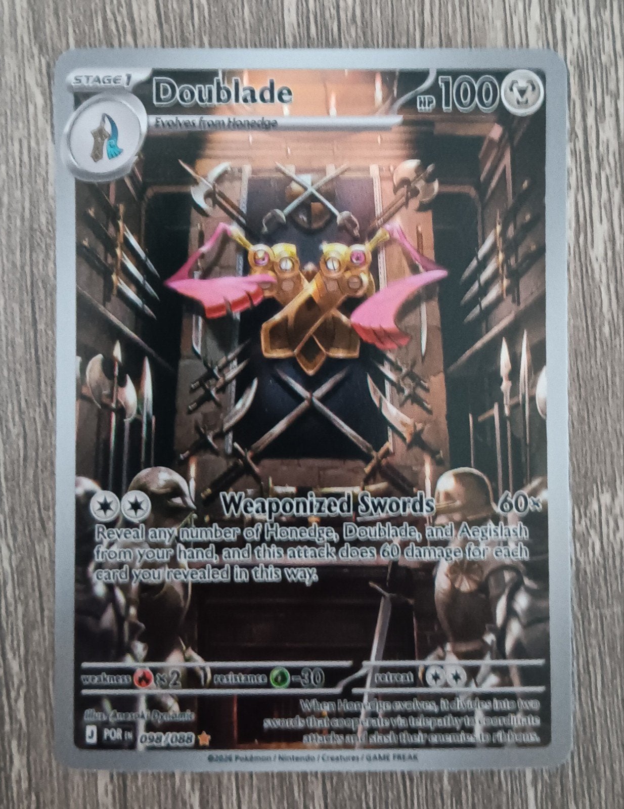 Doublade Perfect Order, Ophalen of Verzenden, Zo goed als nieuw, Losse kaart, Foil