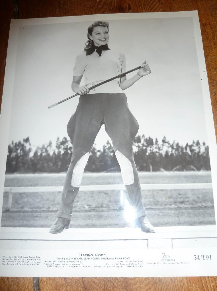 35mm film moviestill Racing Blood 1954 lobbycard, Audio, Tv en Foto, Filmrollen, Ophalen of Verzenden, 35mm film