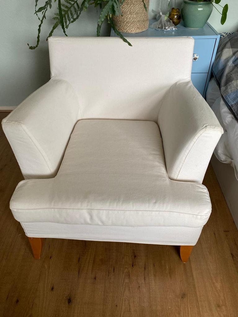 Gratis sofa wit/ creme kleur, Ophalen of Verzenden, Zo goed als nieuw