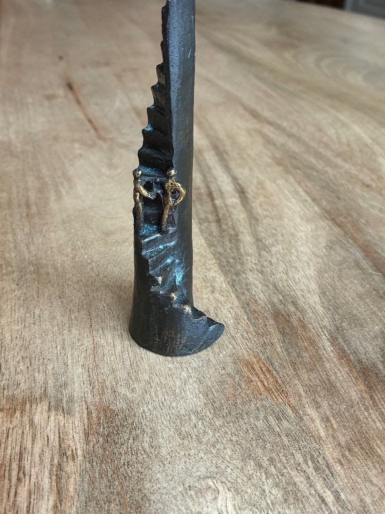Kunst beeldje, Ophalen, Handgemaakt, Beeld, 12 cm