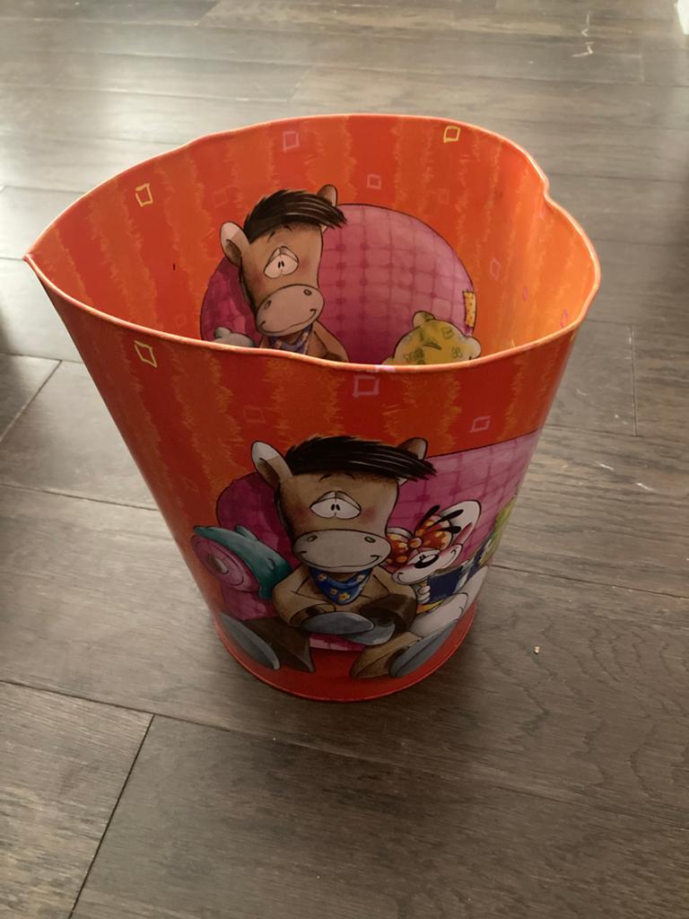 Gratis Diddl Prullenbak - Leuk voor Kinderkamer!, Ophalen, Gebruikt, Minder dan 10 liter, Metaal