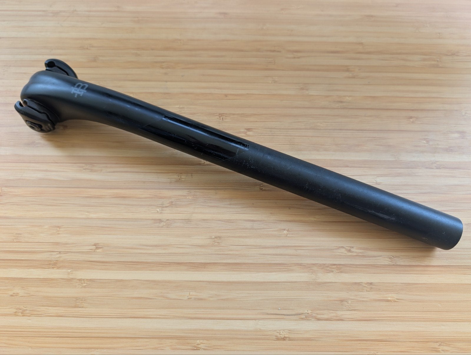 Blanc Inc Carbon Zadelpen 27.2mm - 350mm - lichte krassen, Gebruikt, Overige typen, Ophalen of Verzenden, Blanc Inc