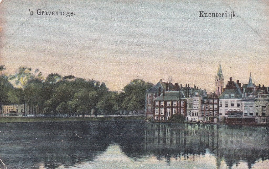 18654 s Gravenhage Kneuterdijk gelopen 1911 Zuid-Holland, Verzenden, Voor 1920, Gelopen, Zuid-Holland