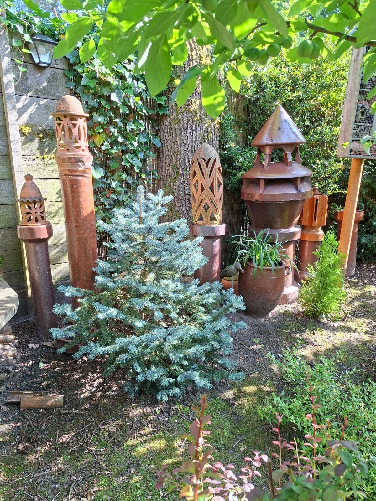 Set Schoorsteenkappen / gresbuizen, Tuin en Terras, Ophalen