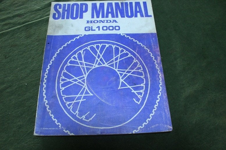 Honda GL1000 Goldwing 1977 / 1978 motorcycle shop manual, Motoren, Ophalen of Verzenden, Honda