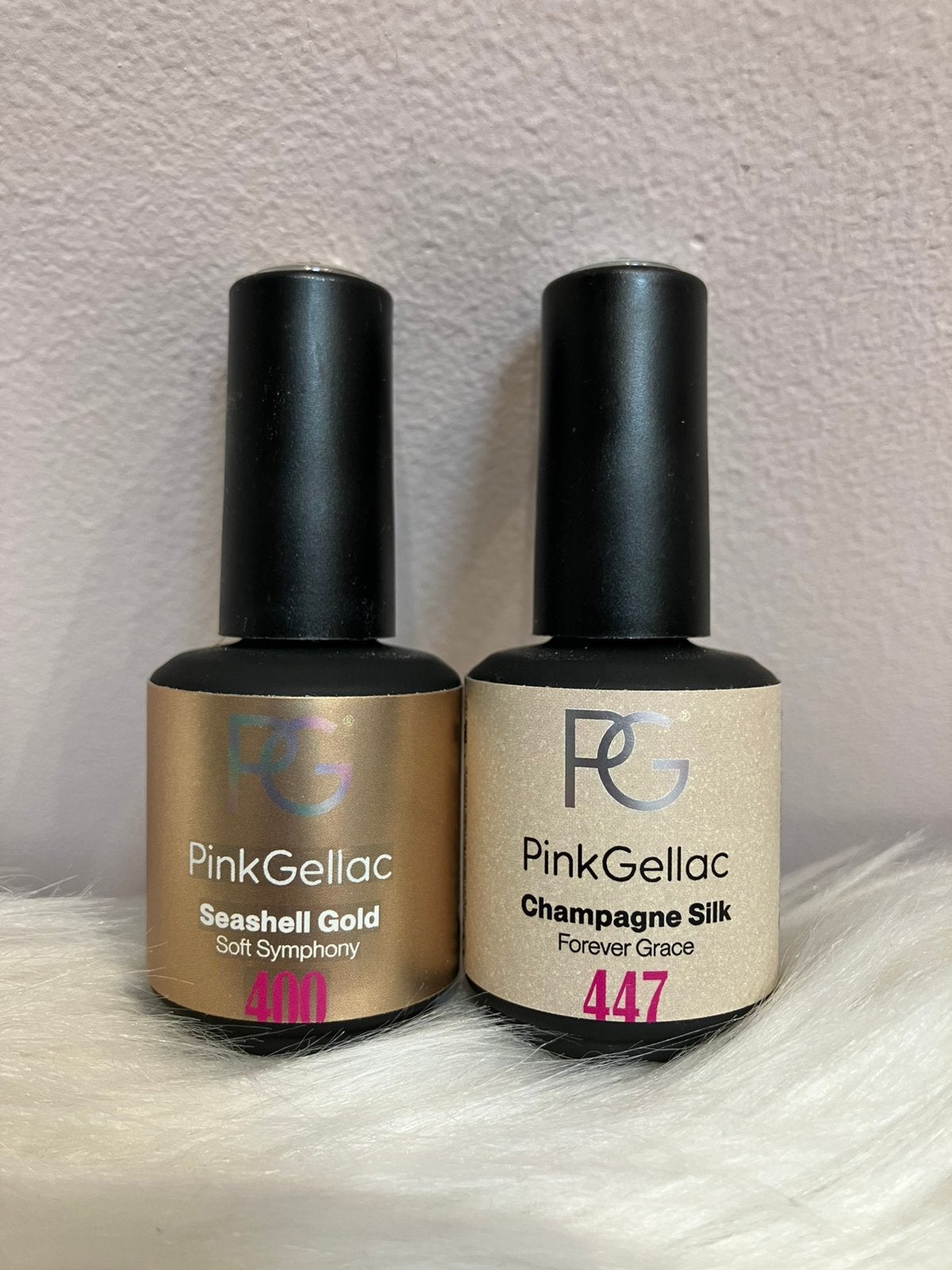 2x Pink Gellac, Ophalen of Verzenden, Zo goed als nieuw, Goud, Handen en Nagels