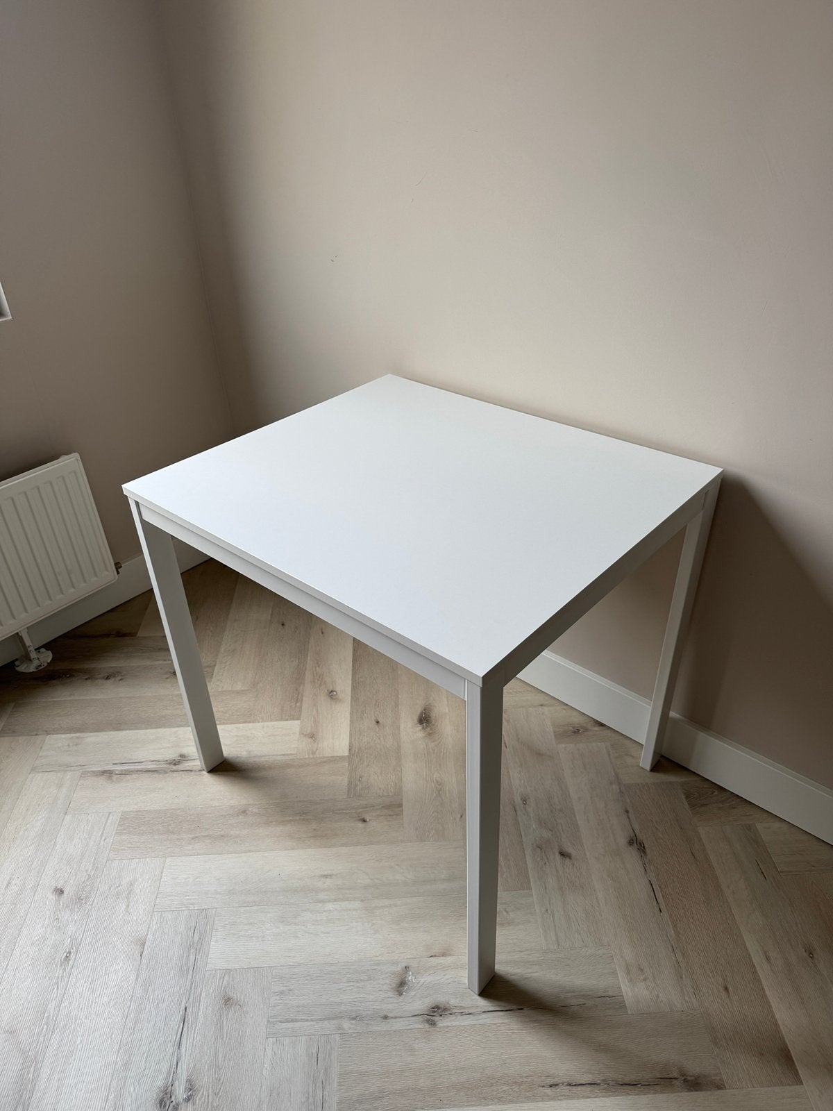 Uitschuifbare tafel / bureau - Ikea Vangsta - wit, Ophalen, 100 tot 150 cm, Tot twee personen, 50 tot 100 cm
