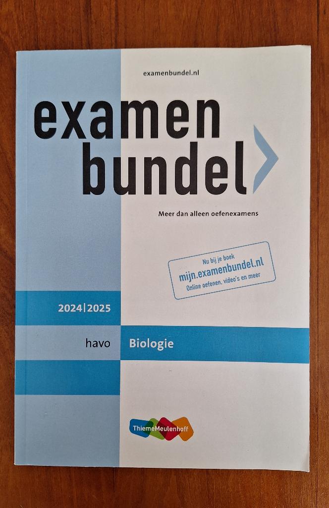 Examenbundel Biologie (5 Havo N&G/N&T) NIEUWSTAAT, Biologie, Ophalen of Verzenden, Zo goed als nieuw, HAVO