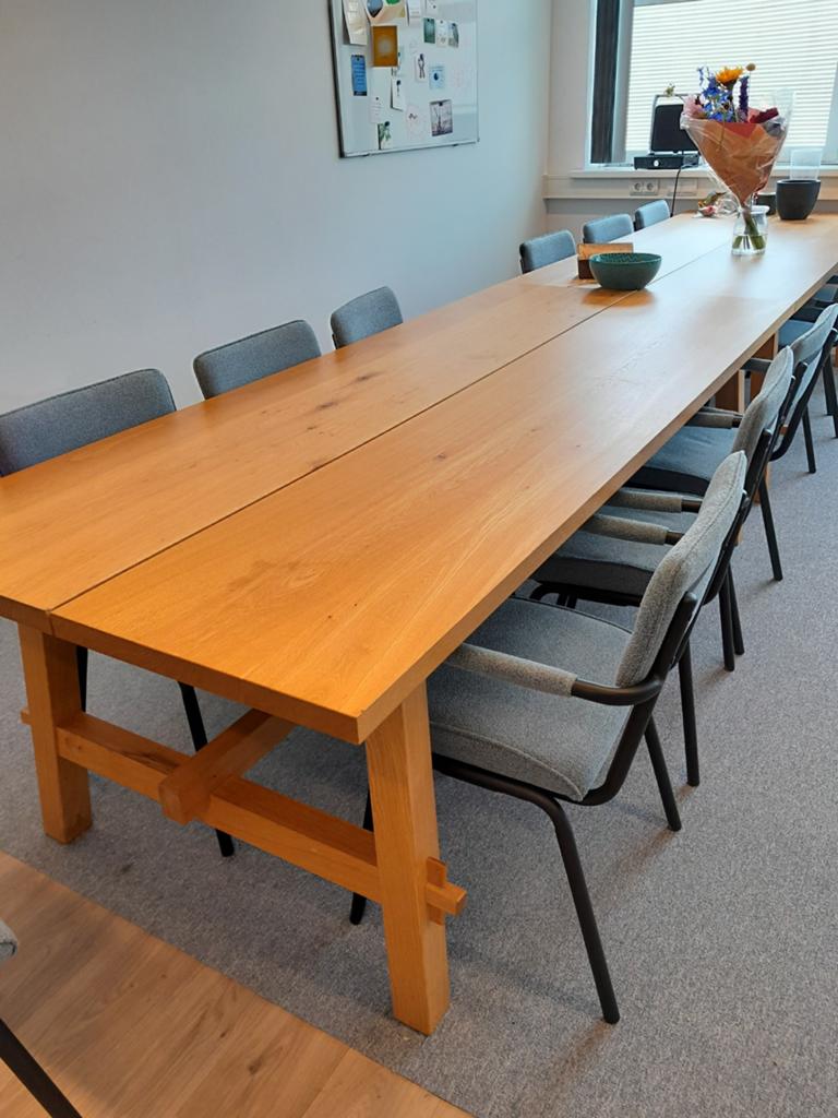Eetkamertafel (Skogsta Ikea), 3 stuks, Huis en Inrichting, Tafels | Eettafels, Zo goed als nieuw, 100 tot 150 cm, 200 cm of meer