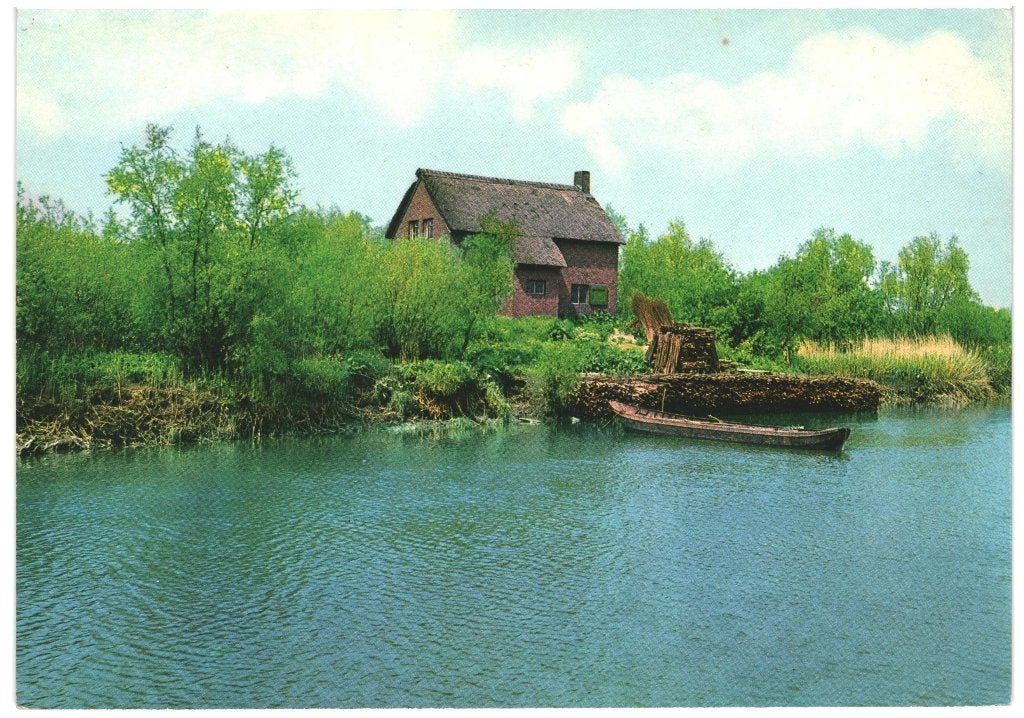 43758 Biesbosch jr 60 70 Het gat van Buisjes _ Onbeschreven, Ophalen of Verzenden, 1960 tot 1980, Ongelopen, Noord-Brabant