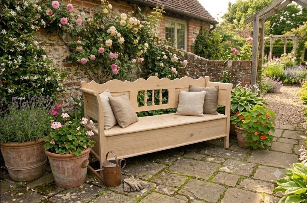 Klepbank blank 200 cm, Tuin en Terras, Ophalen of Verzenden