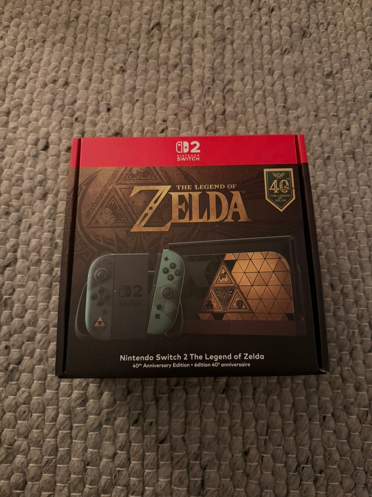 Nintendo Switch 2 The Legend of Zelda 40th anniversary, Spelcomputers en Games, Ophalen of Verzenden, Nieuw, Met 1 controller