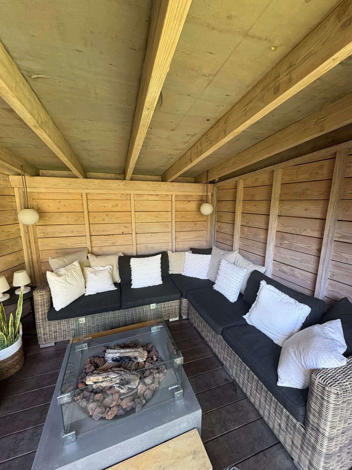 Loungebank kussens met weerbestendige stof, Ophalen, Gebruikt, Bank, Loungeset