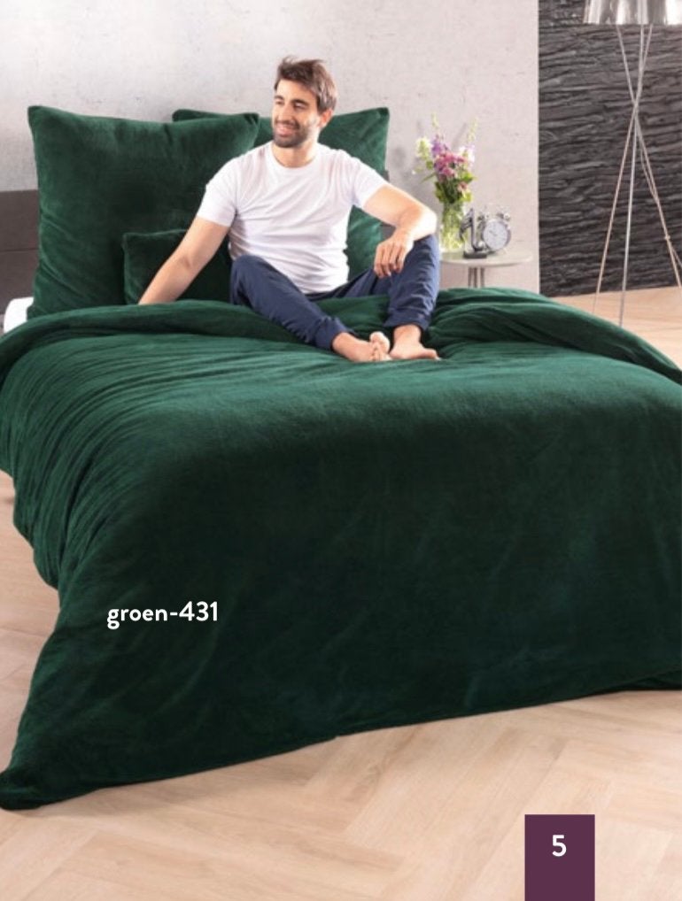 Optidee Optipluche beddengoedset 2-persoons, Huis en Inrichting, Ophalen of Verzenden, Nieuw