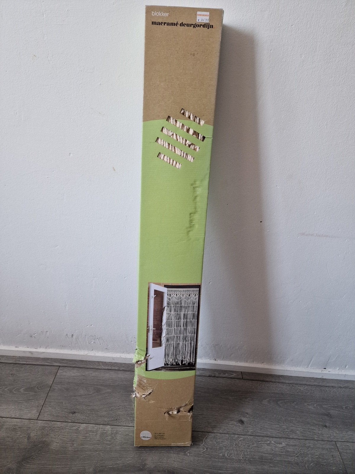 Blokker Macramé Deurgordijn - Nieuw in verpakking, Huis en Inrichting, Ophalen, Nieuw, Lichtdoorlatend, Gordijn
