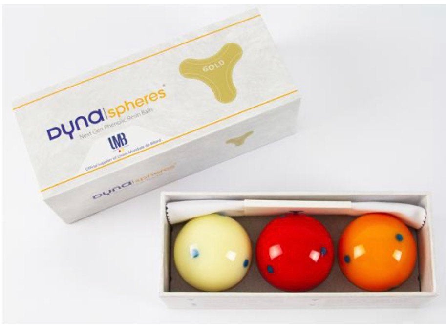 Dynaspheres professionele biljartballen Gold, Sport en Fitness, Biljarten en Poolen, Ophalen, Kalshoven 12-B Breda, Keu of Ballen
