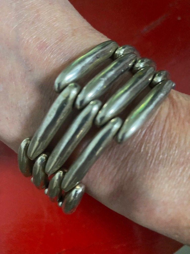 Robuuste zilveren Band of Angels armband, 19 cm, Verzenden, Zo goed als nieuw, Zilver, Zilver
