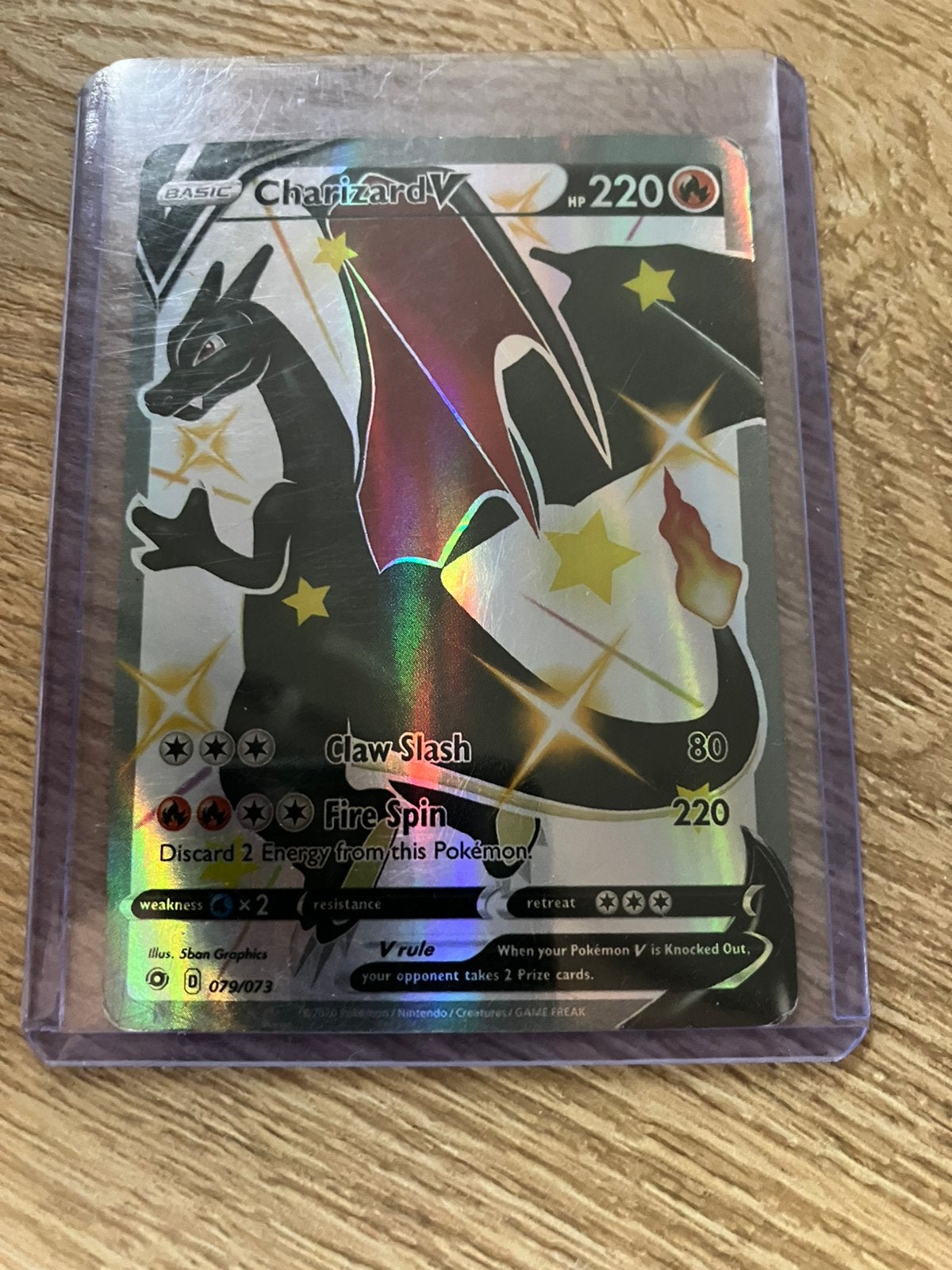 Pokemon Charizard V, Ophalen of Verzenden, Zo goed als nieuw