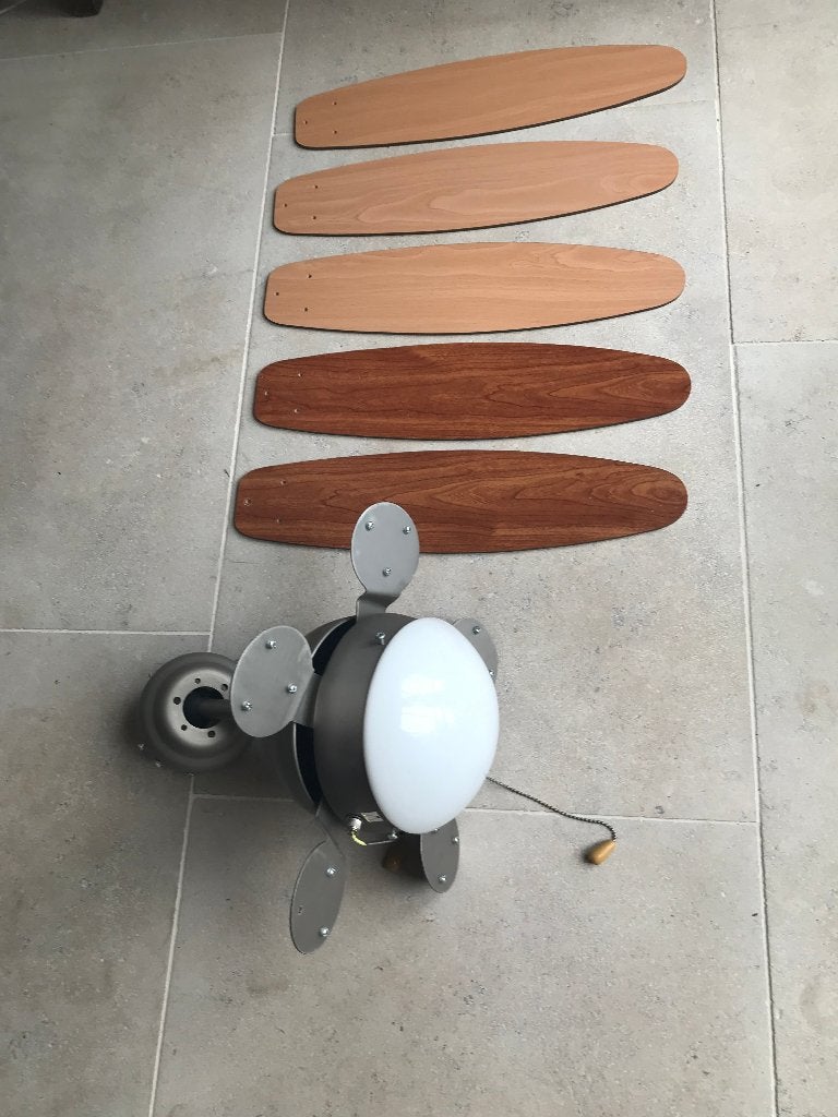 zgan plafond ventilator met lamp, Witgoed en Apparatuur, Ventilatoren, Ophalen, Zo goed als nieuw, Plafondventilator