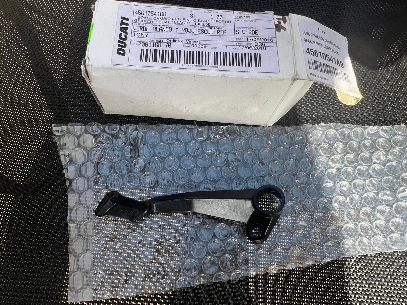 LEVA CAMBIO DUCATI 848 EVO 1198 S SP1098R GEARCHANGE LEVER, Motoren, Onderdelen | Ducati, Ophalen of Verzenden, Nieuw