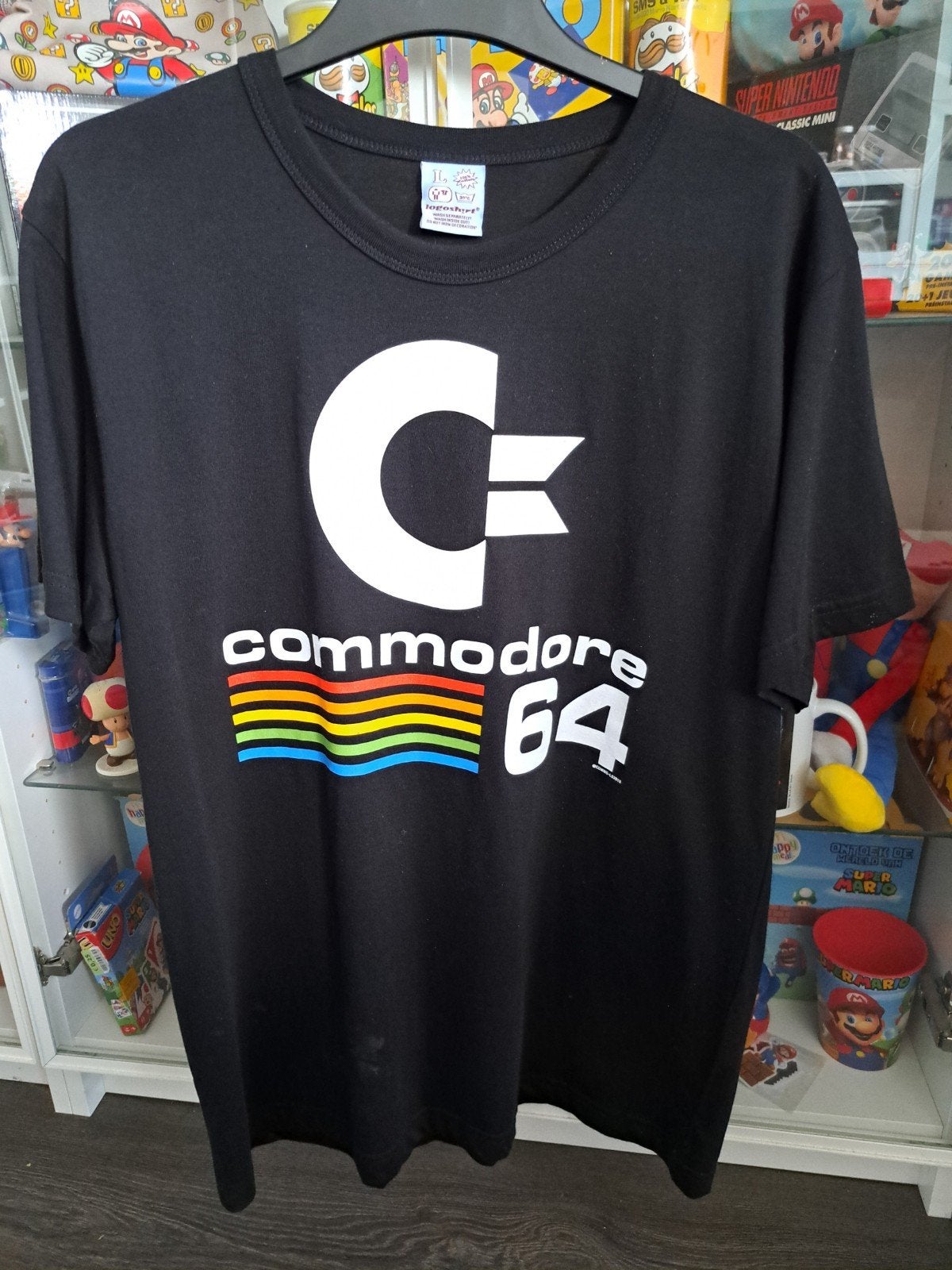 Commodore 64 T-shirt Zwart - Retro Gaming, Ophalen, Onbekend, Maat 48/50 (M), Zwart