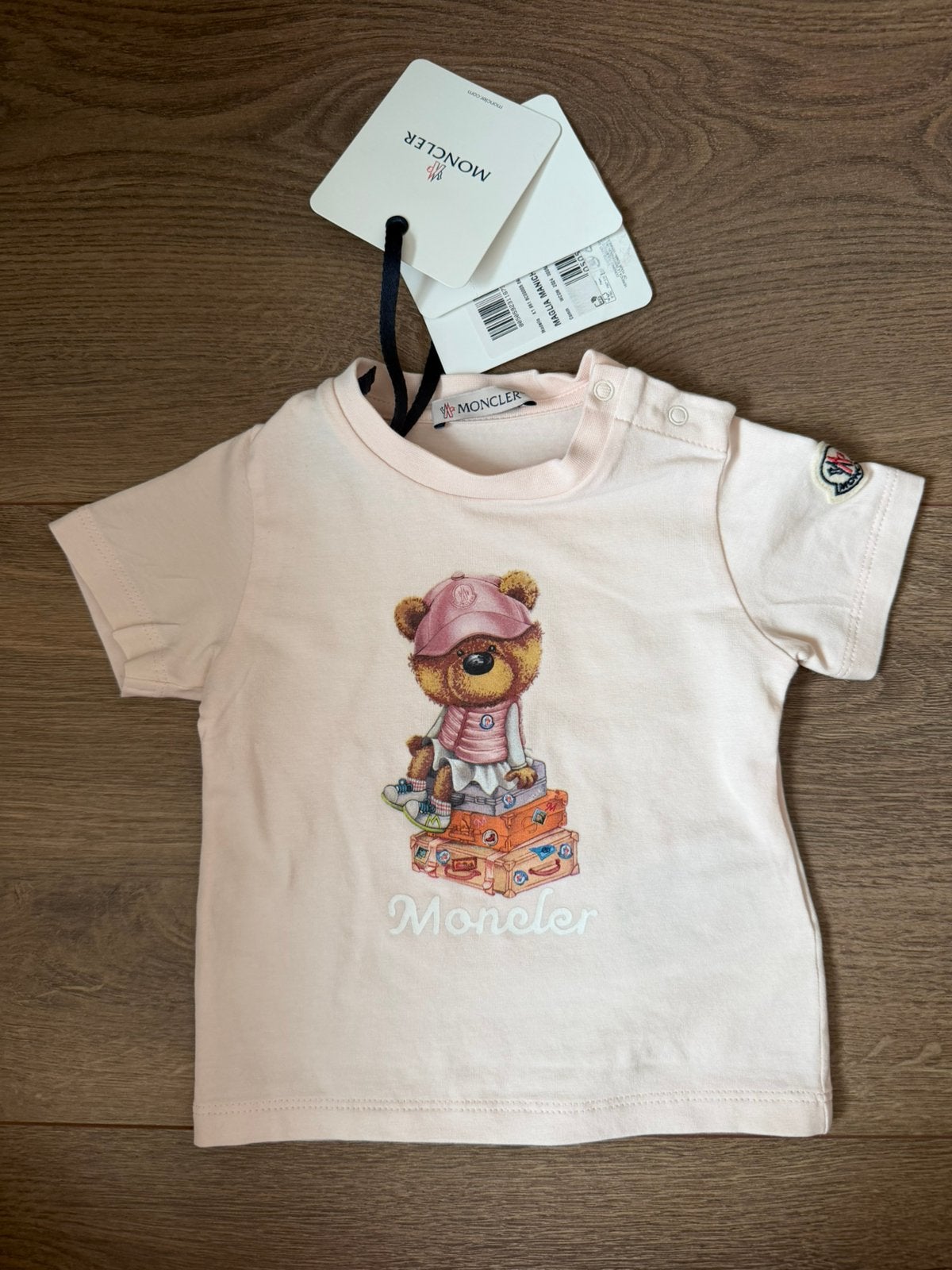 Moncler t-shirt, Ophalen of Verzenden, Zo goed als nieuw, Jongetje, Shirtje of Longsleeve